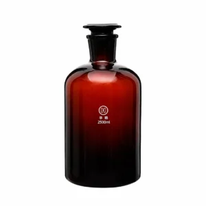 1402 Reagent Bottle Narrow mouth, Amber Glass
