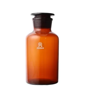 1404 Reagent Bottle Wide mouth, Amber Glass