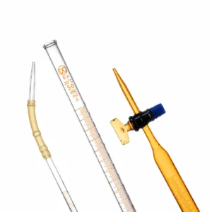 HuaouLabware 1641 and 1642 burette connection and stopcock variants