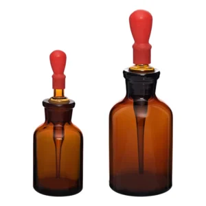 HuaouLabware 1452 amber glass dropping bottle