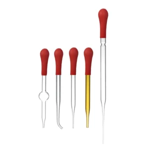 HuaouLabware 1456, 1457 and 1458 dropping pipettes with latex rubber nipples