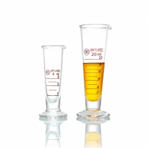 HuaouLabware 1611 graduated measuring cups with spout and round base