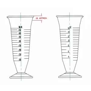 HuaouLabware 1611A American style graduated measuring cup design