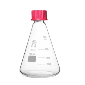 HuaouLabware 1122S conical flask with screw cap