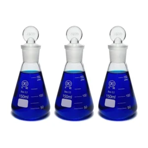 HuaouLabware 1122 conical flask with glass or plastic stopper