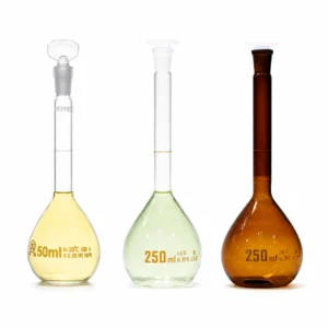 HuaouLabware 1621A volumetric flasks with glass and plastic stoppers