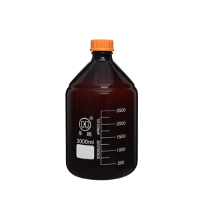 1407 Reagent Bottle Blue Screw Cap, Amber glass
